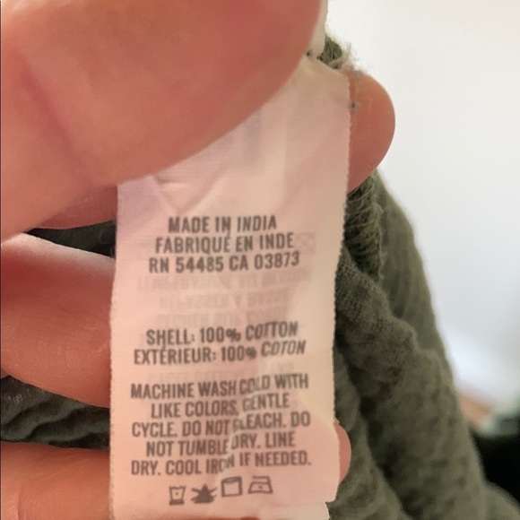 AERIE Pool To Party Wide Leg Gauzy Pants Green Size XL - Picture 11 of 14